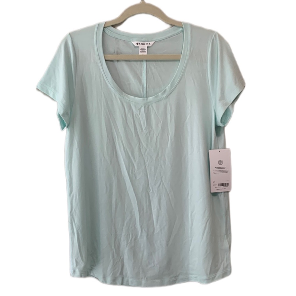 Athleta Stratus II Mint Green Tee Shirt